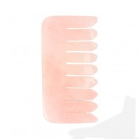 White Lotus Rose Quartz Comb